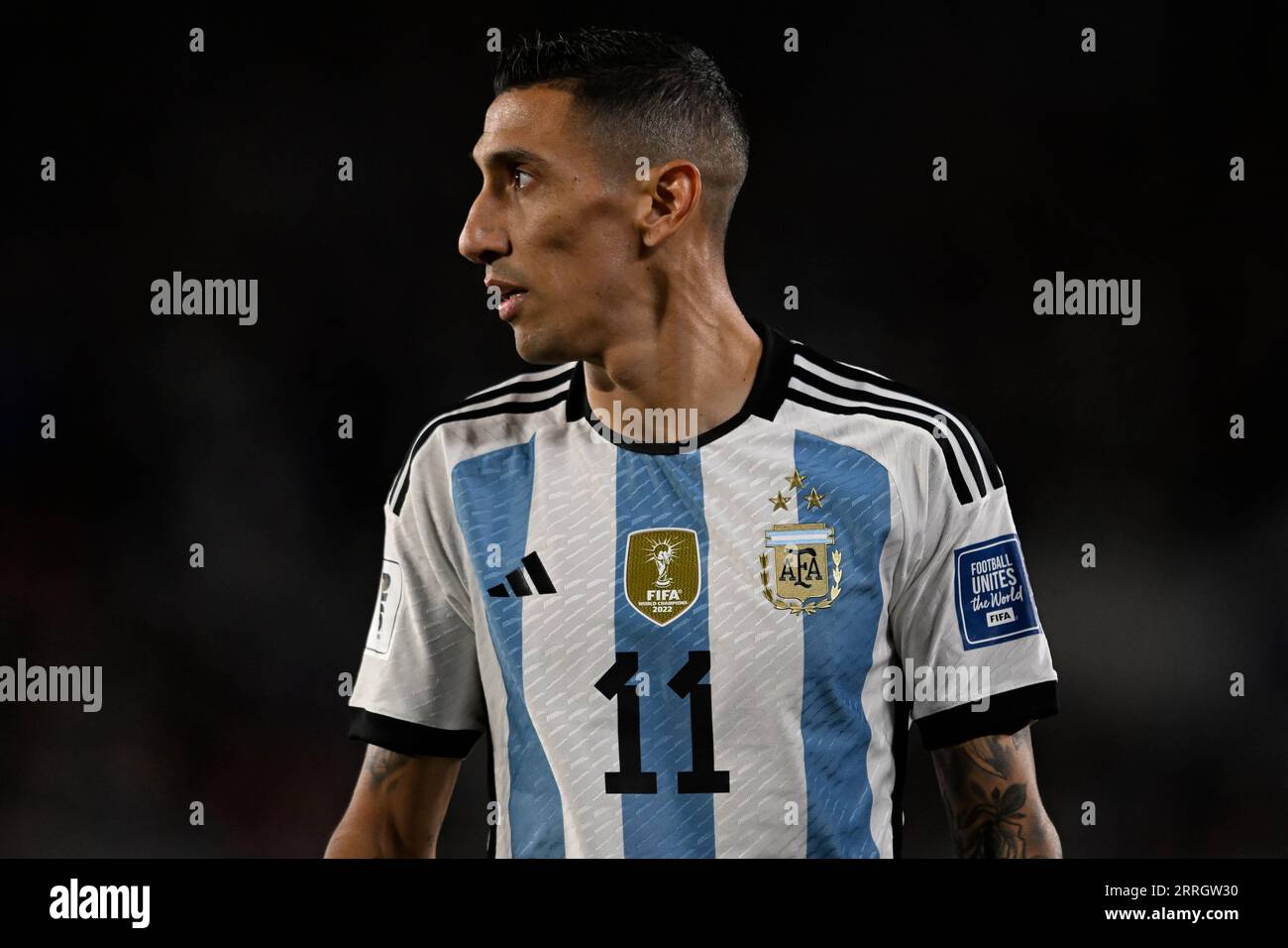 BUENOS AIRES, ARGENTINA - SEPTEMBER 07: Angel Di María of Argentina during the FIFA World Cup 2026 Qualifier match round 1 between Argentina and Ecuad Stock Photo