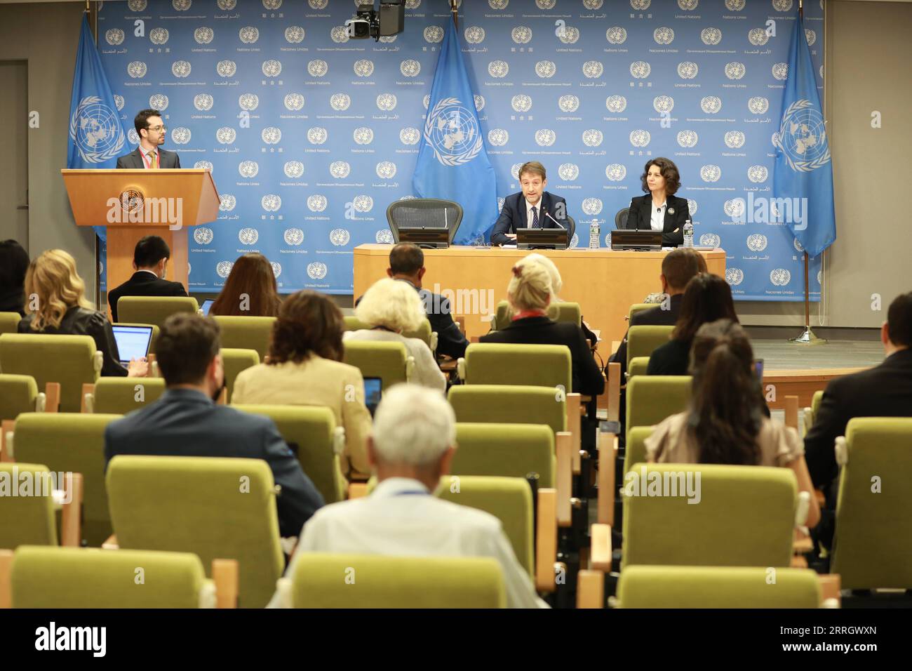 220601 UNITED NATIONS, June 1, 2022 Ferit Hoxha C, Rear, Albania
