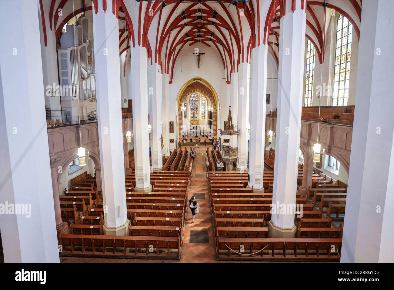 Leipzig, Germany. 08th Sep, 2023. Tourists visit St. Thomas Church ...