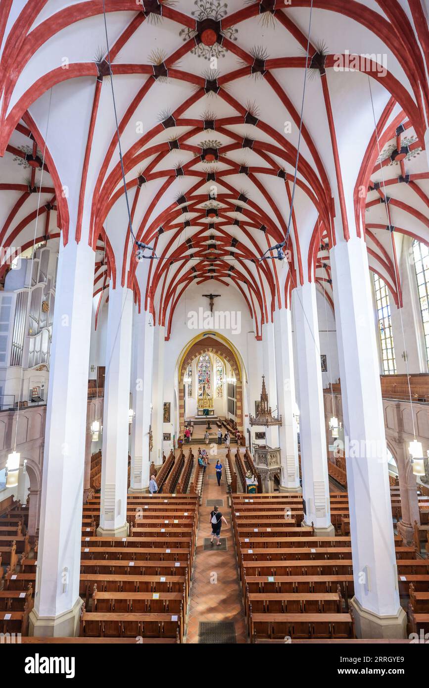 Leipzig, Germany. 08th Sep, 2023. Tourists visit St. Thomas Church ...