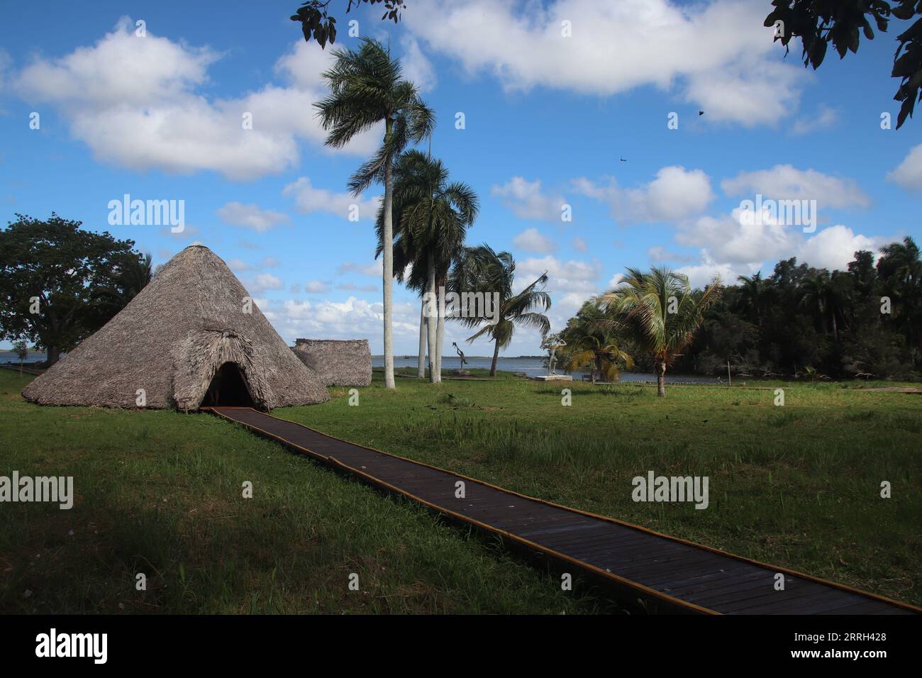 La Isla de los Indios o El Tesoro de la Laguna se sitúa en Guamá, Matanzas, Cuba. En la Ciénaga de Zapata. Stock Photo