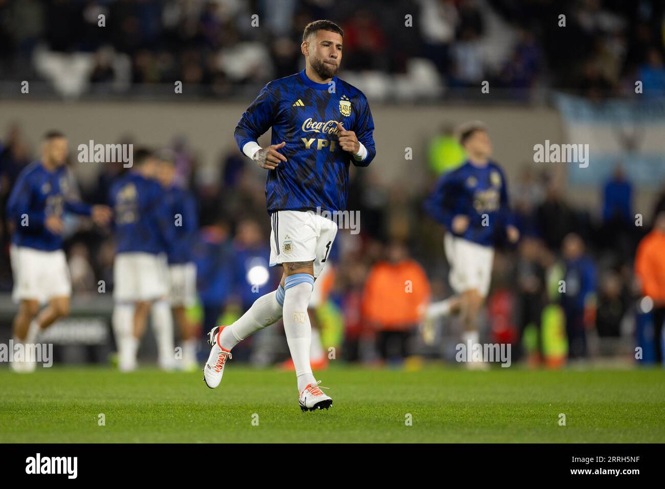 Buenos Aires, Argentina. 08th Sep, 2023. BUENOS AIRES, ARGENTINA - SEPTEMBER 7: Nicolas Otamendi of Argentina warms up prior to the FIFA World Cup 2026 Qualifier match between Argentina and Ecuador at Estadio Más Monumental Antonio Vespucio Liberti on September 07, 2023 in Buenos Aires, Argentina. (Photo by Florencia Tan Jun/Pximages) Credit: Px Images/Alamy Live News Stock Photo