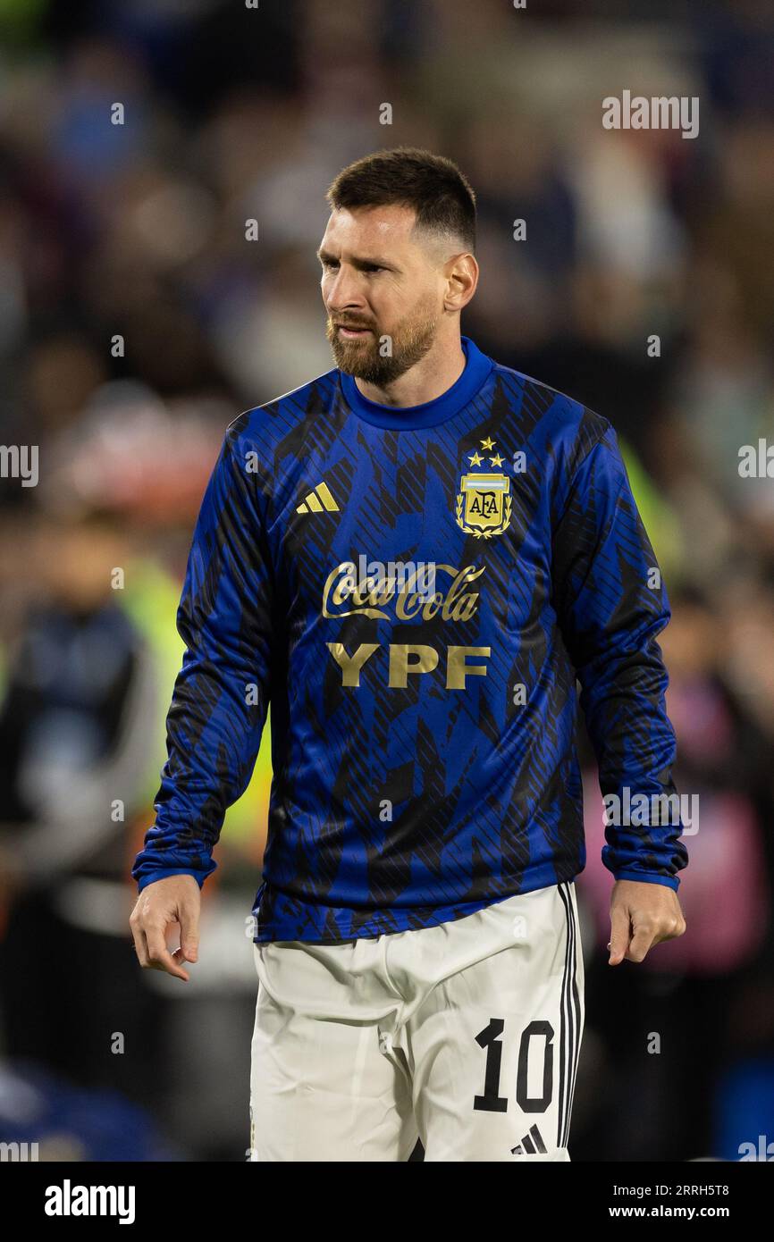 Buenos Aires, Argentina. 08th Sep, 2023. BUENOS AIRES, ARGENTINA - SEPTEMBER 7: Lionel Messi of Argentina looks on prior to the FIFA World Cup 2026 Qualifier match between Argentina and Ecuador at Estadio Más Monumental Antonio Vespucio Liberti on September 07, 2023 in Buenos Aires, Argentina. (Photo by Florencia Tan Jun/Pximages) Credit: Px Images/Alamy Live News Stock Photo