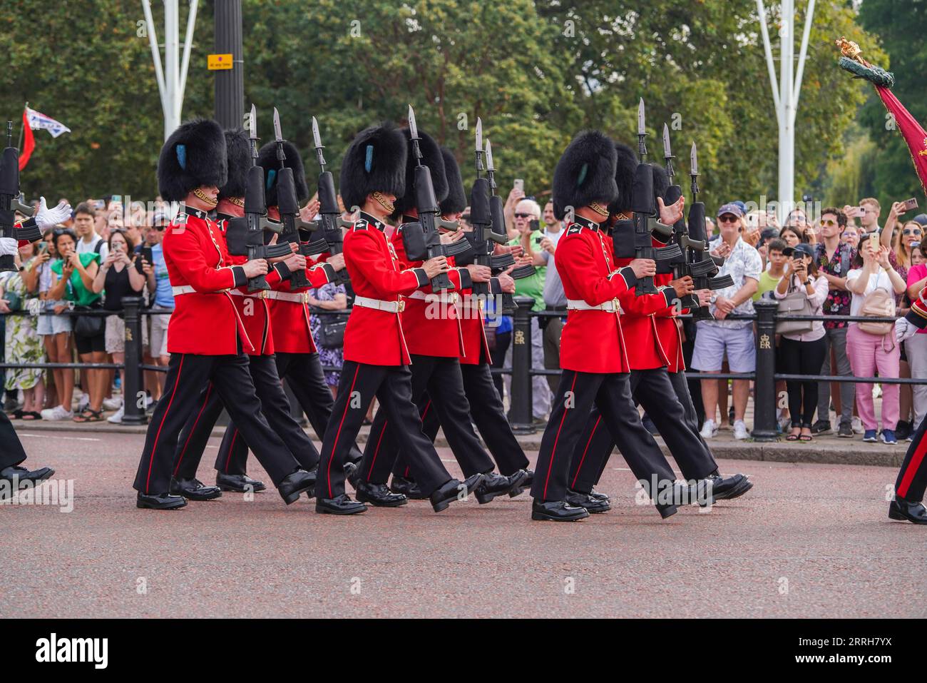 Buckingham Palace sees first new changing of the guard for King Charles  III's reign