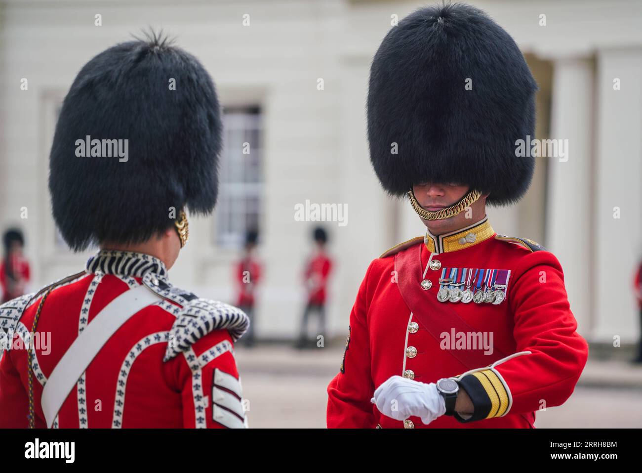 Buckingham Palace sees first new changing of the guard for King Charles  III's reign