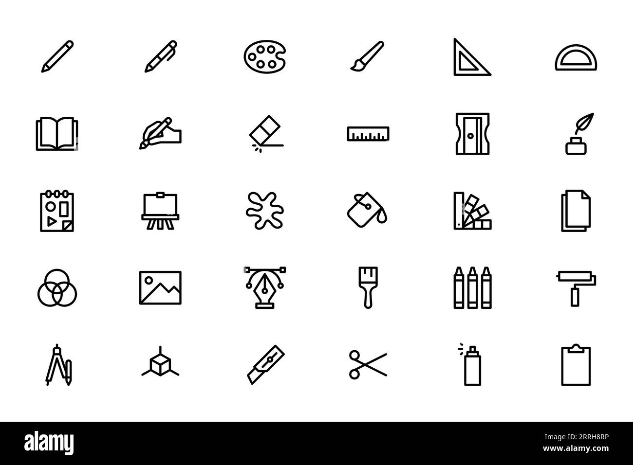 Art graphic design equipment icons Stock Vector Image & Art Alamy