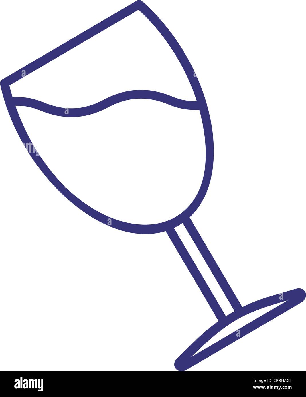 Glass of wine line icon Stock Vector Image & Art - Alamy
