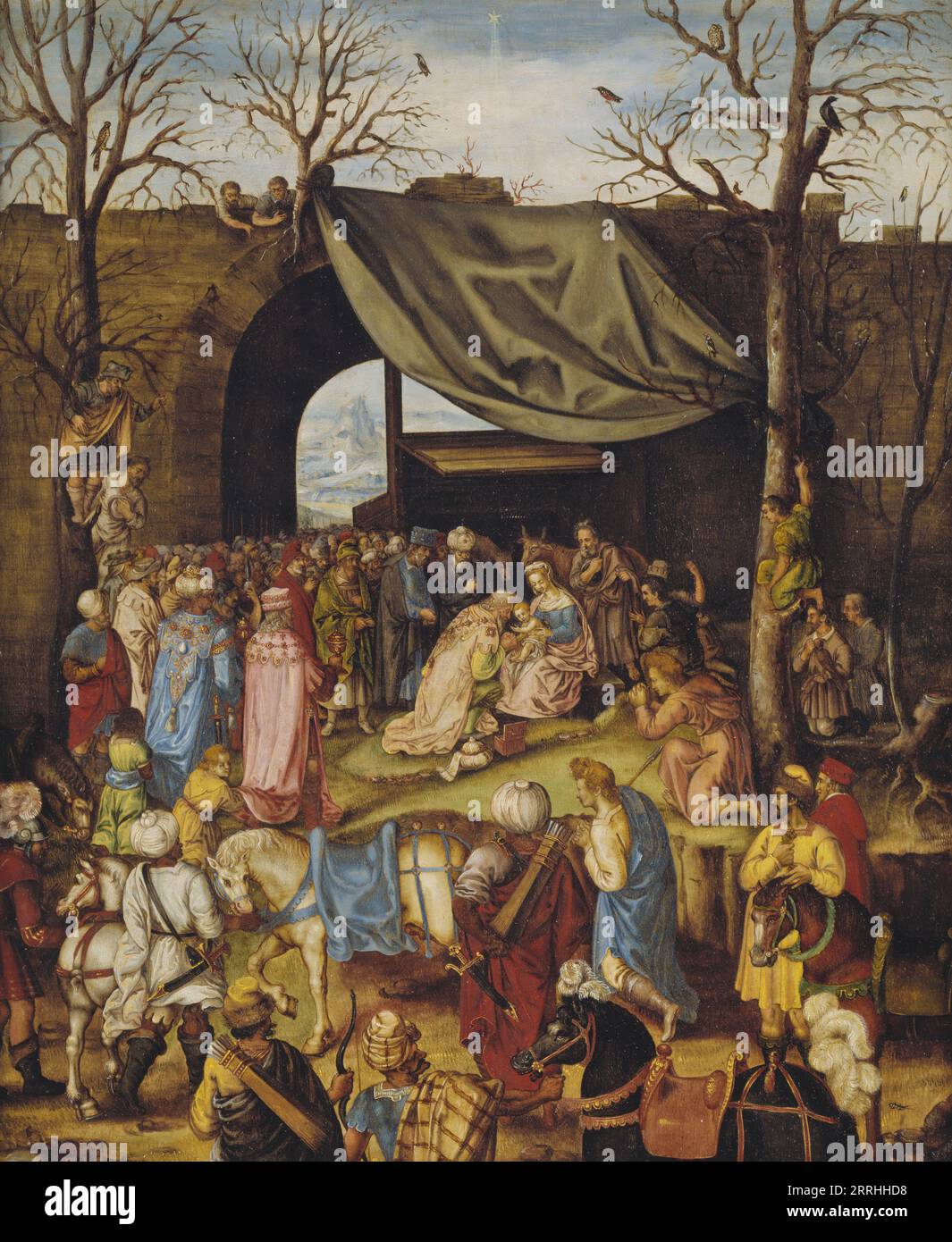 The Adoration of the Magi, c16th century Stock Photo - Alamy