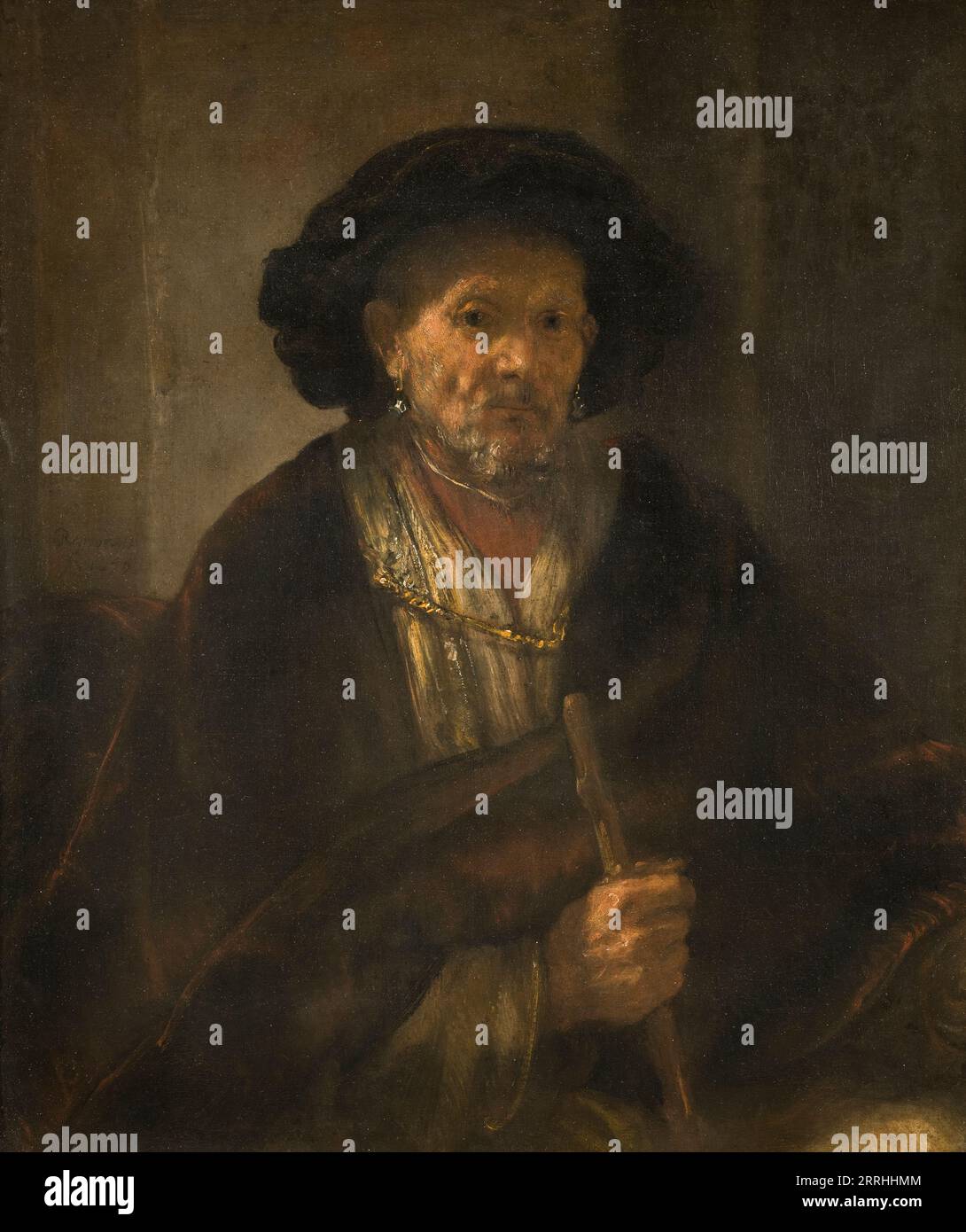 Portrait of an elderly man rembrandt hi-res stock photography and ...