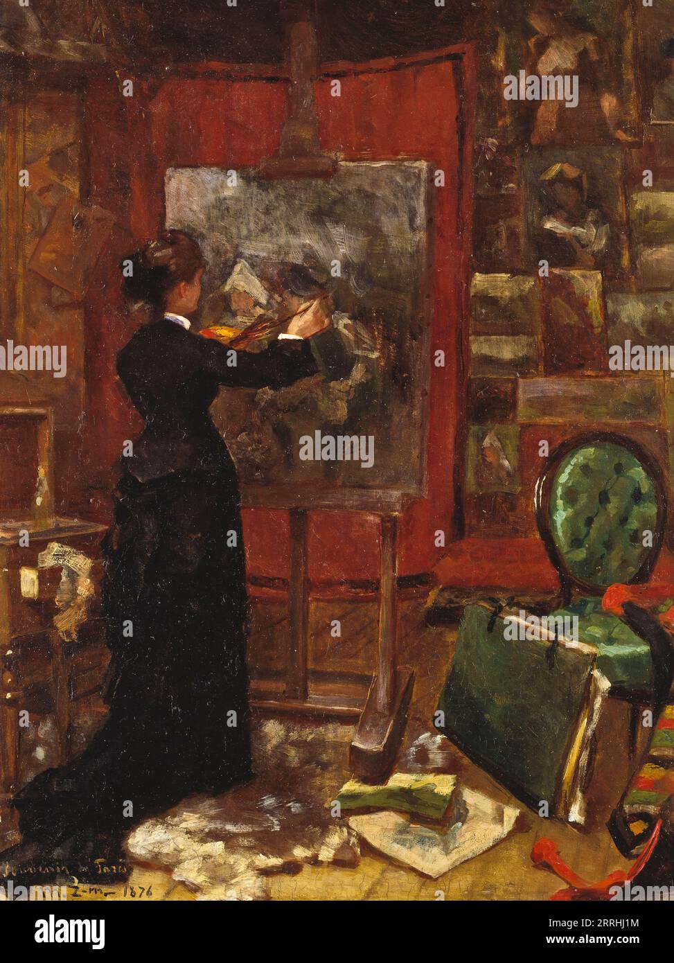 Self portrait, 1876 Stock Photo - Alamy