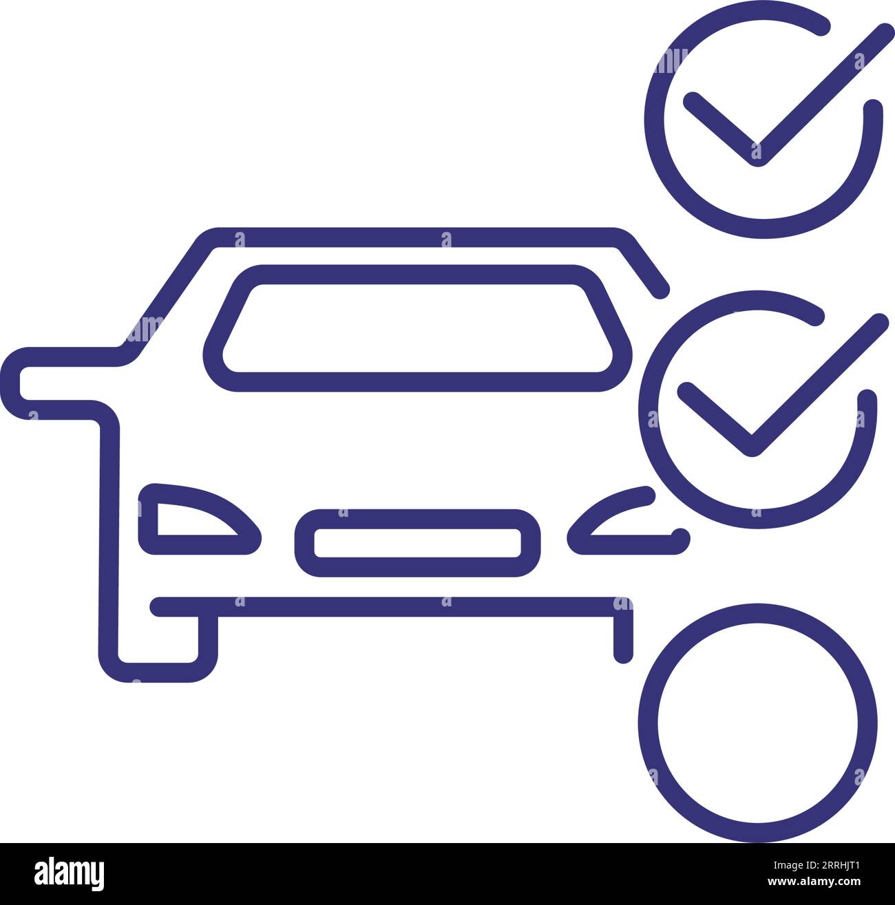 Diagnostics plan line icon Stock Vector