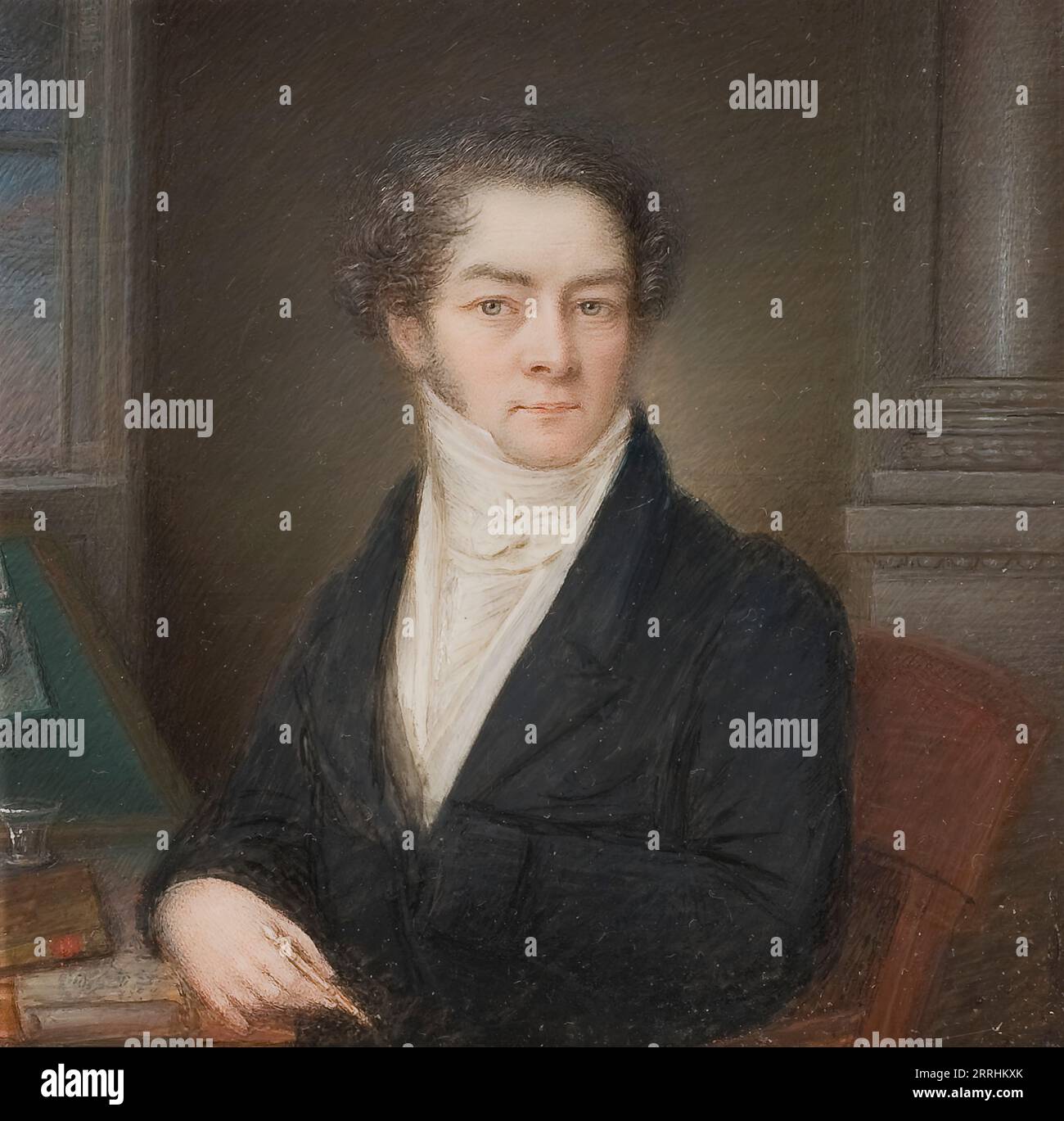 Self portrait, 1820. Stock Photo