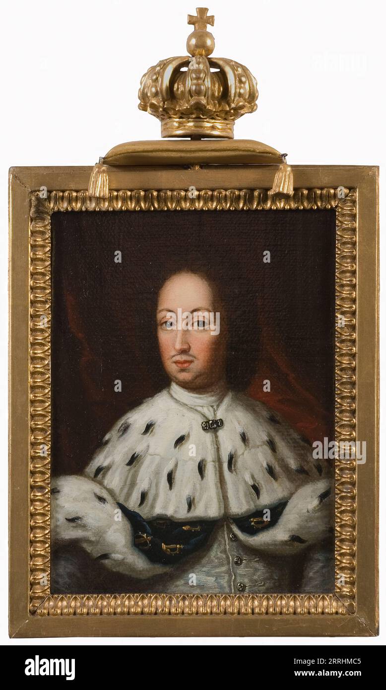 Karl XI, 1655-1697, King of Sweden, mid-late 18th century. Stock Photo