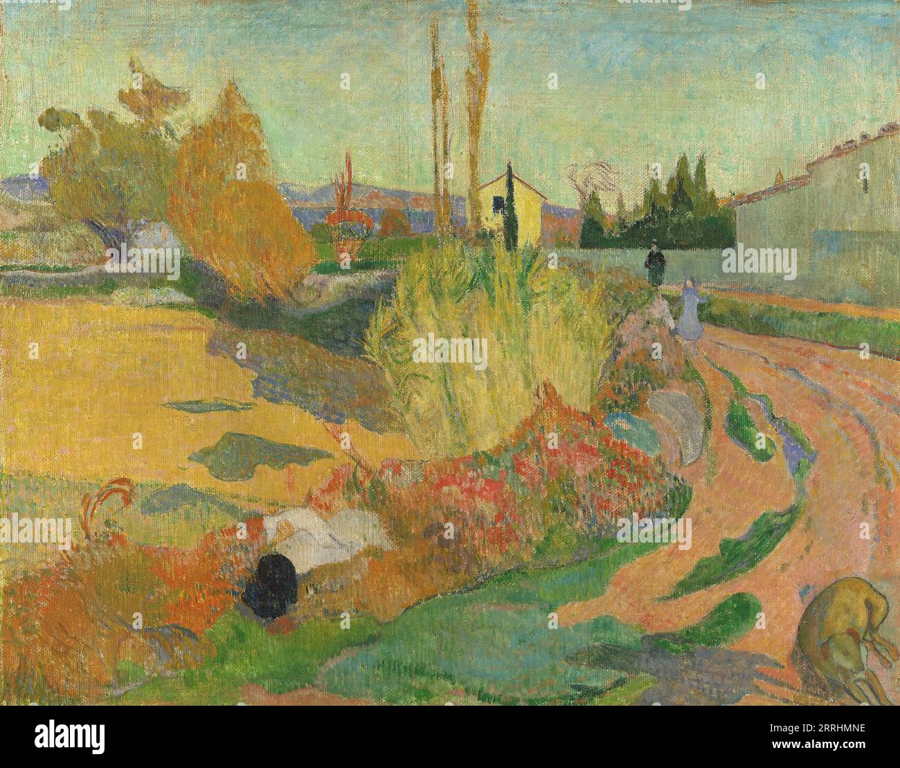 Amfyn A Lane near Arles 1888 Painting With Wood Photo Frame (Multicolor) main image 1