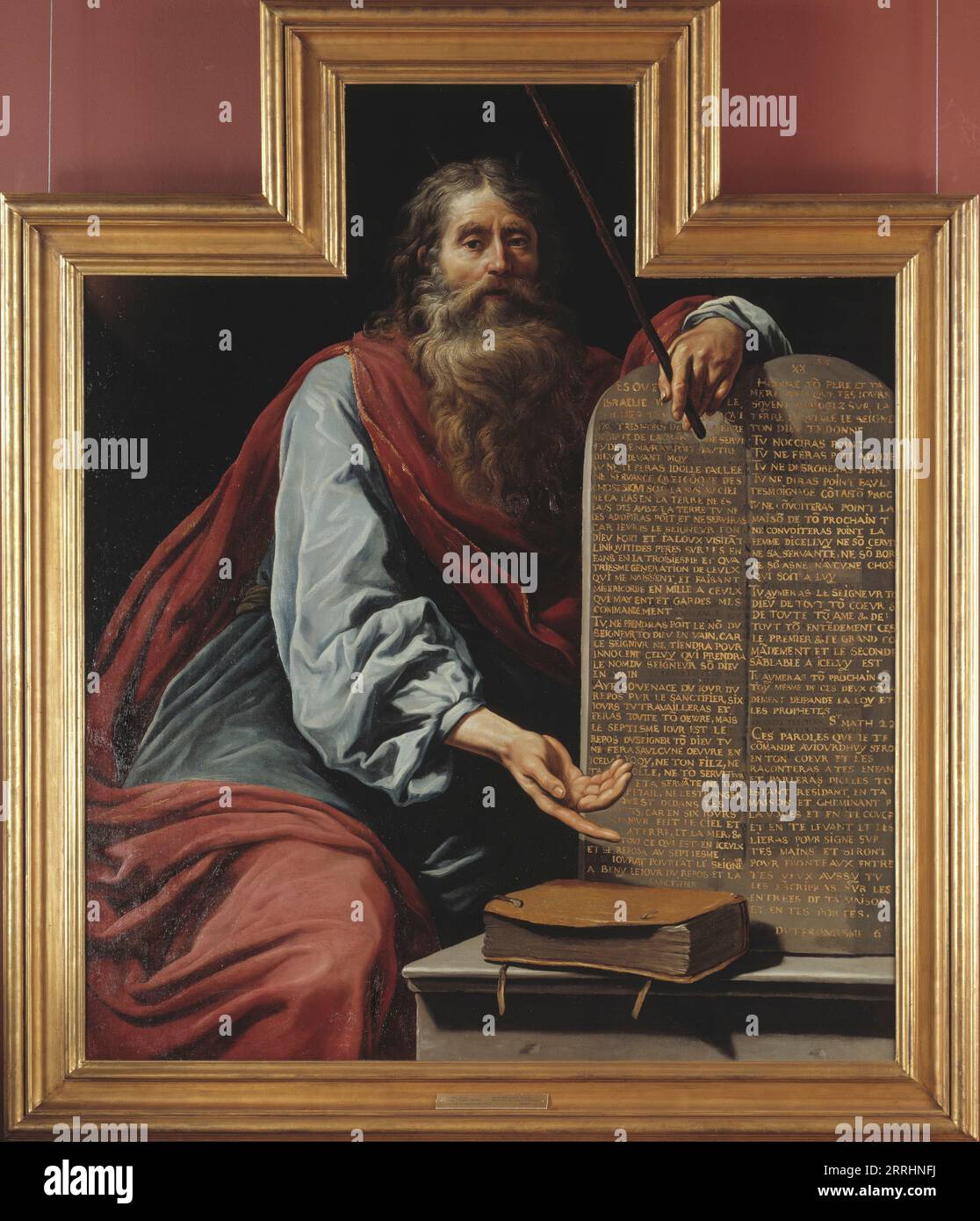 Moses with the Tablets of the Law, Unknown date Stock Photo Alamy
