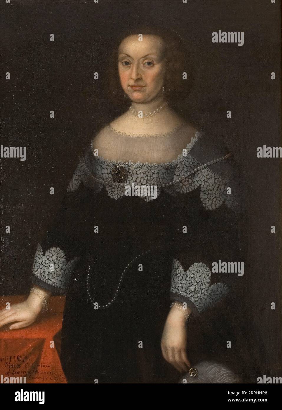 Katarina, 1584-1638, Princess of Sweden, Palatine Countess of Zweibr&#xfc;cken, Unknown date. Stock Photo