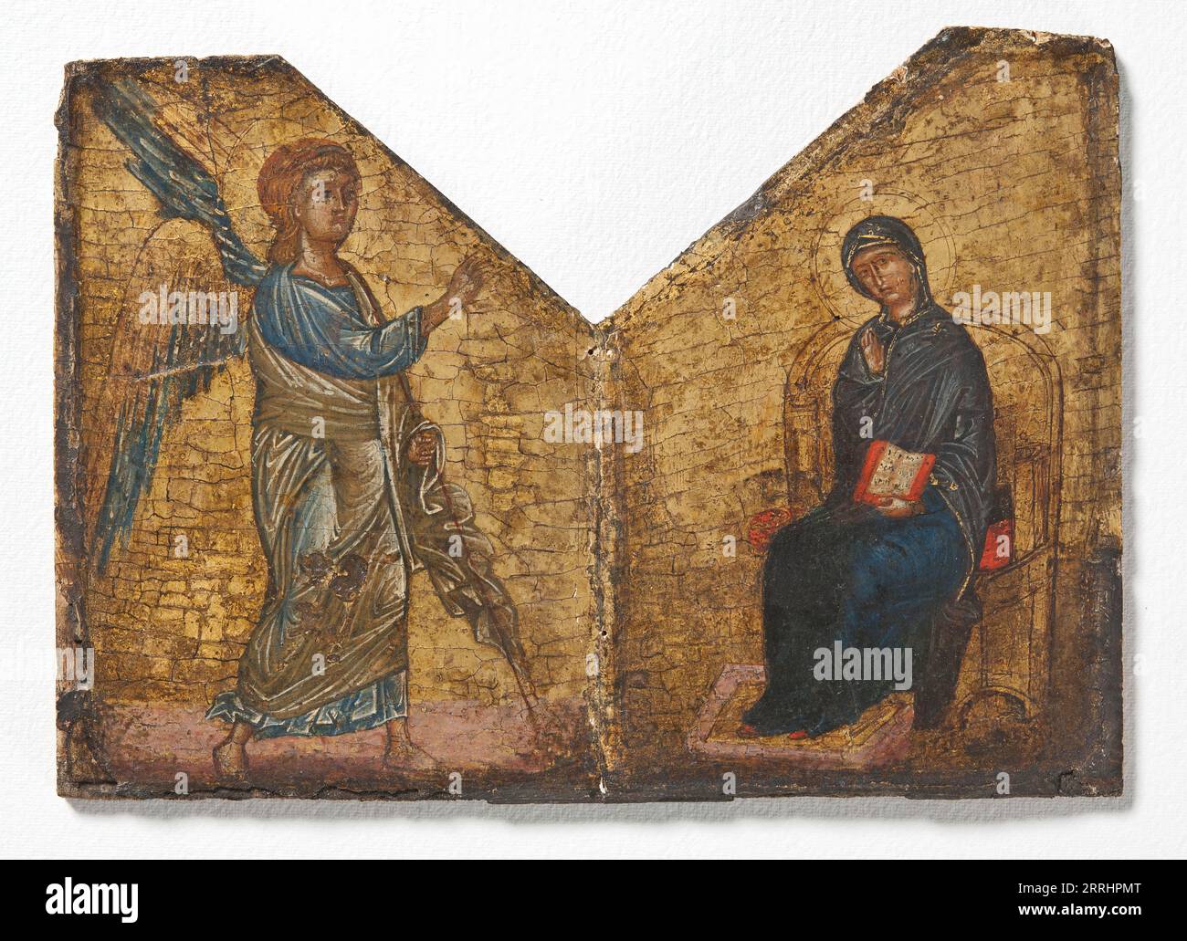 Diptych with the Annunciation, c13th century. Stock Photo