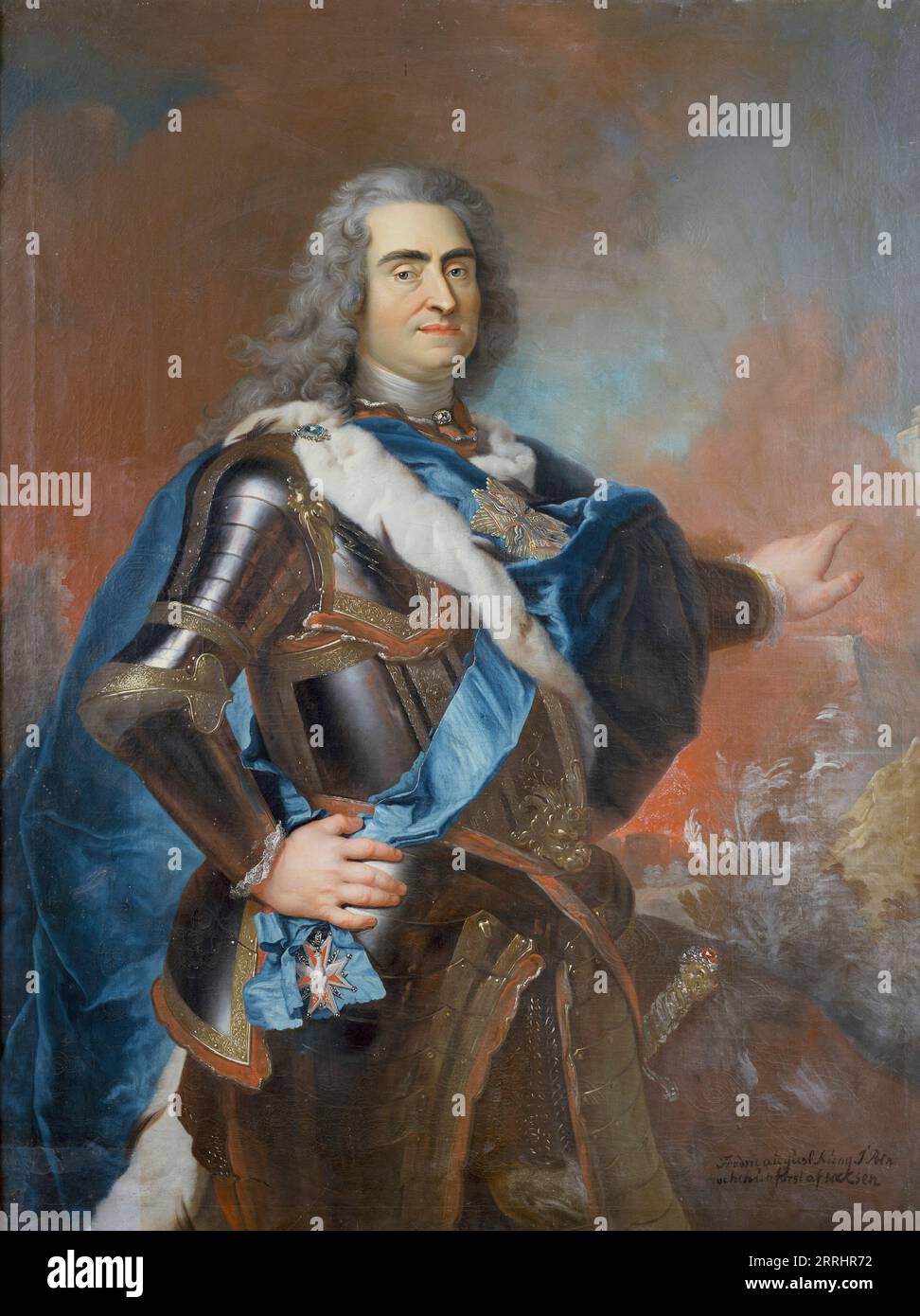 August II the Strong, 1670-1733, elector of Saxony, king of Poland, late 17th-mid 18th century. Stock Photo