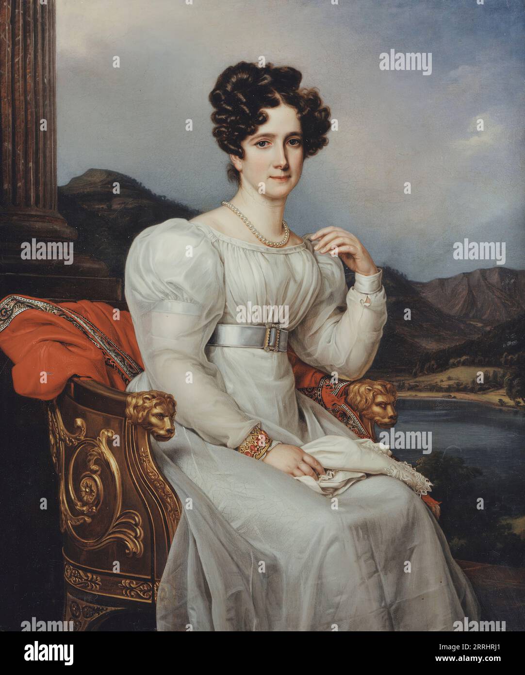 Fredrika Dorotea Vilhelmina, 1781 - 1826, Queen of Sweden, 1826. Stock Photo