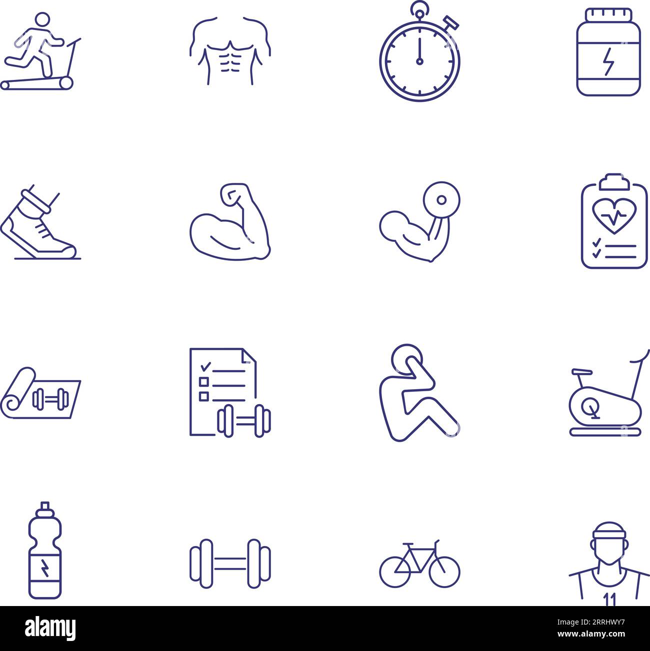 Sport and gym icons Stock Vector Image & Art - Alamy