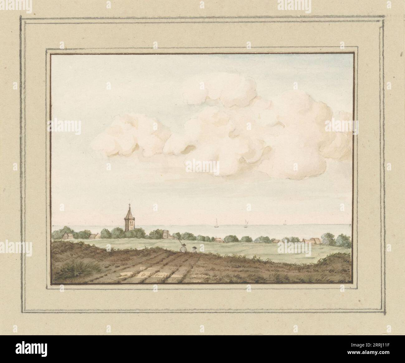 18th century farm village view hi-res stock photography and images - Alamy