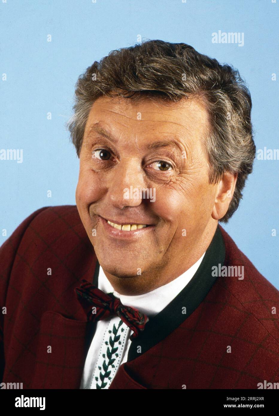 Karl Moik, österreichischer Fernsehmoderator und Entertainer im Bereich volkstümliche Musik, Deutschland um 1992. Stock Photo