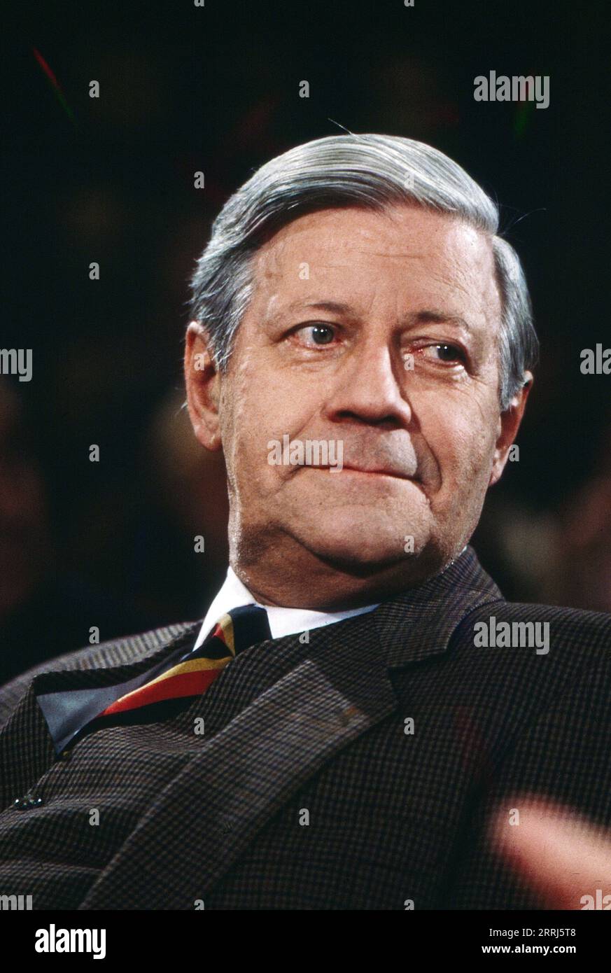 Helmut Schmidt, SPD Politiker, Ex Bundeskanzler, Portrait, circa 1985