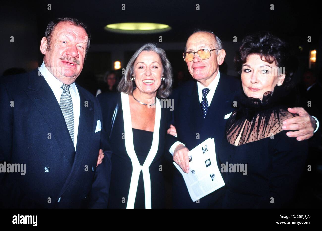 Ehepaar Wolfgang und Roswitha Völz, und Ehepaar Curth und Brigitte Flatow, Deutschland um 1996. Stock Photo