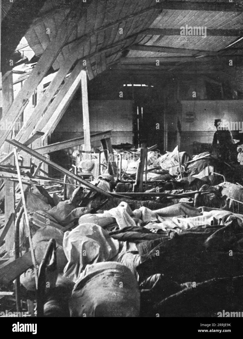 'Bombardment of Vadelaincourt Hospital; A room where, on the same day ...