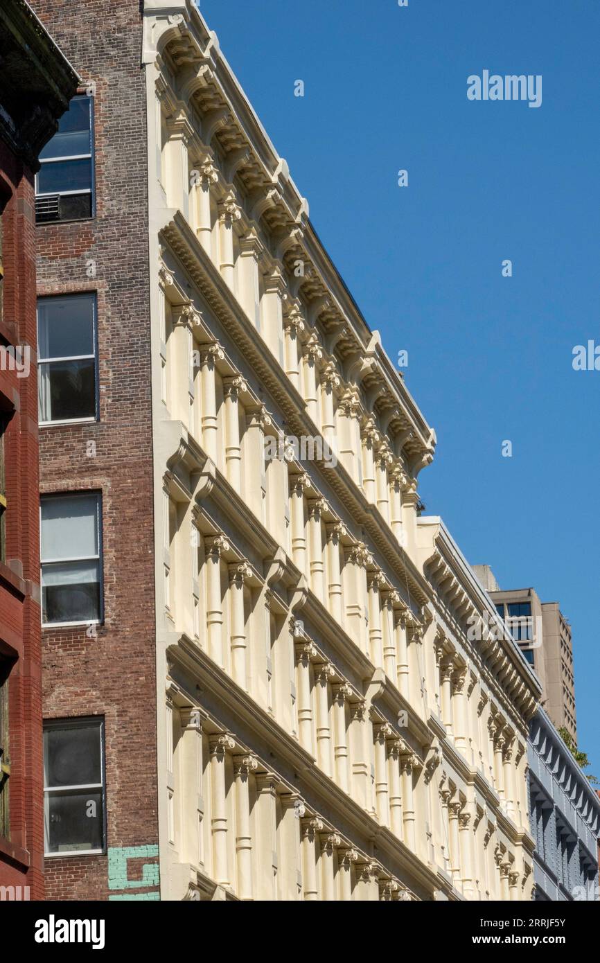 SoHo is an historic district in New York City featuring cast iron