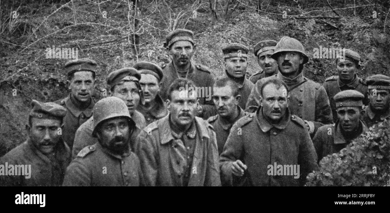 Godat 'Notre attaque du 16 avril 1917; Prisonniers dans un boyau, au Godat, a ...
