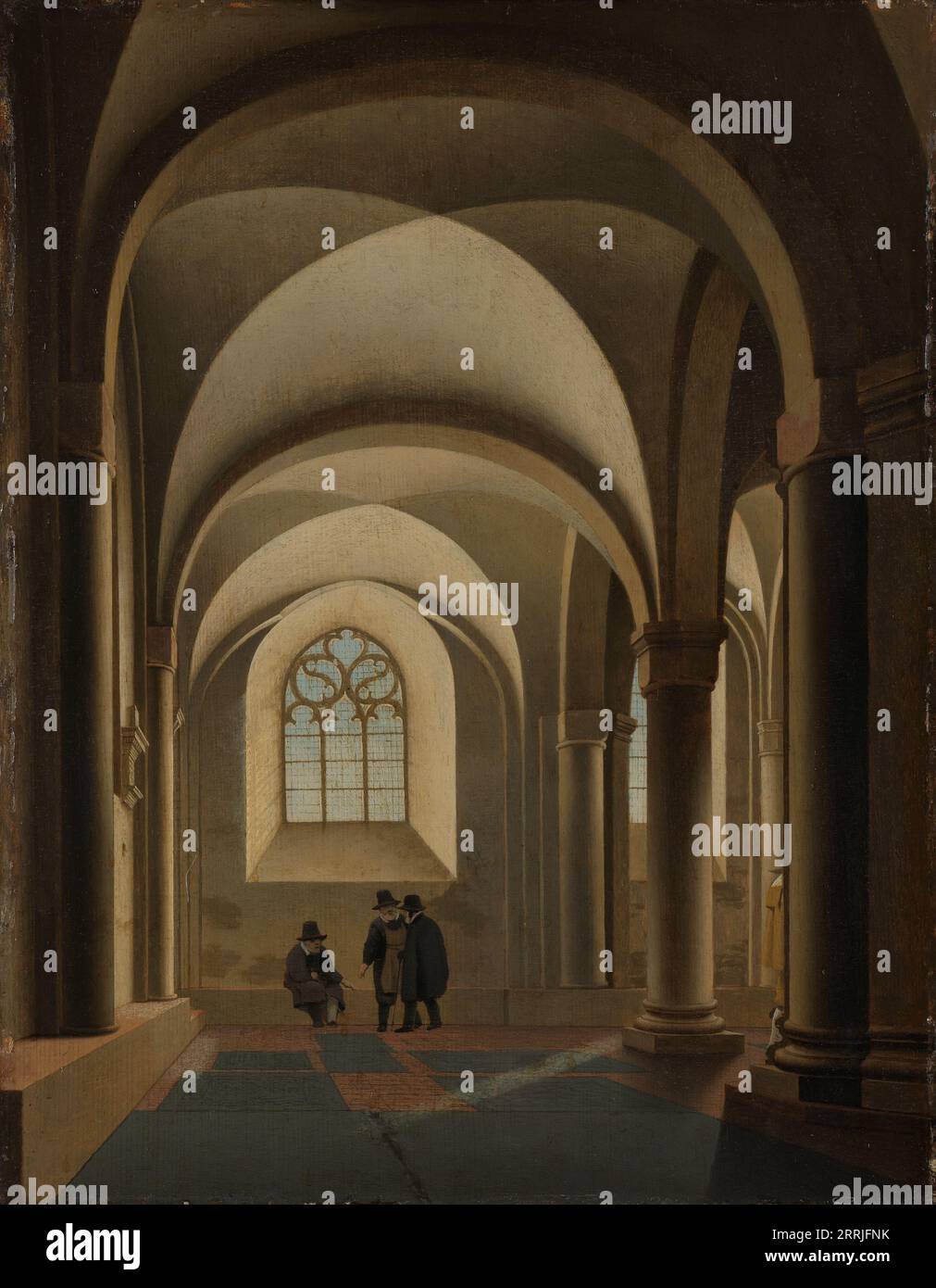 The Westernmost Bays of the South Aisle of the Mariakerk in Utrecht, c.1640-c.1645. Stock Photo