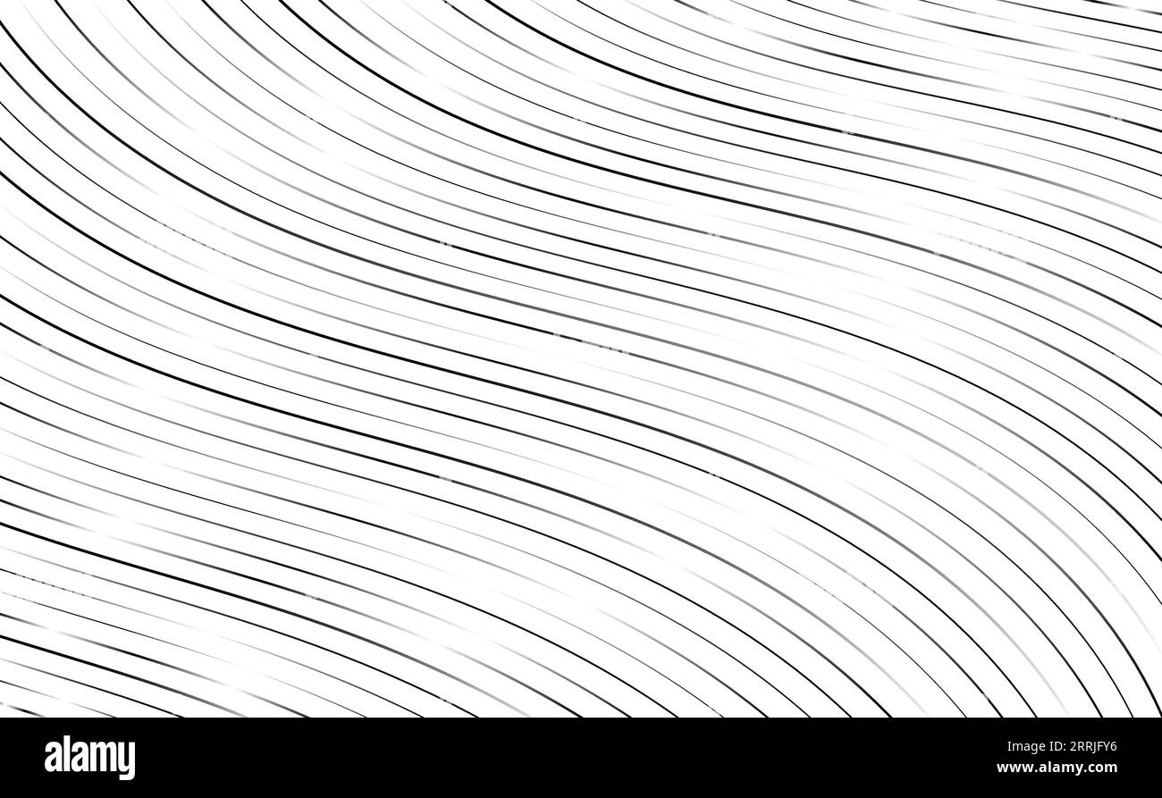 Black curved lines that makes a smooth organic pattern. Abstract