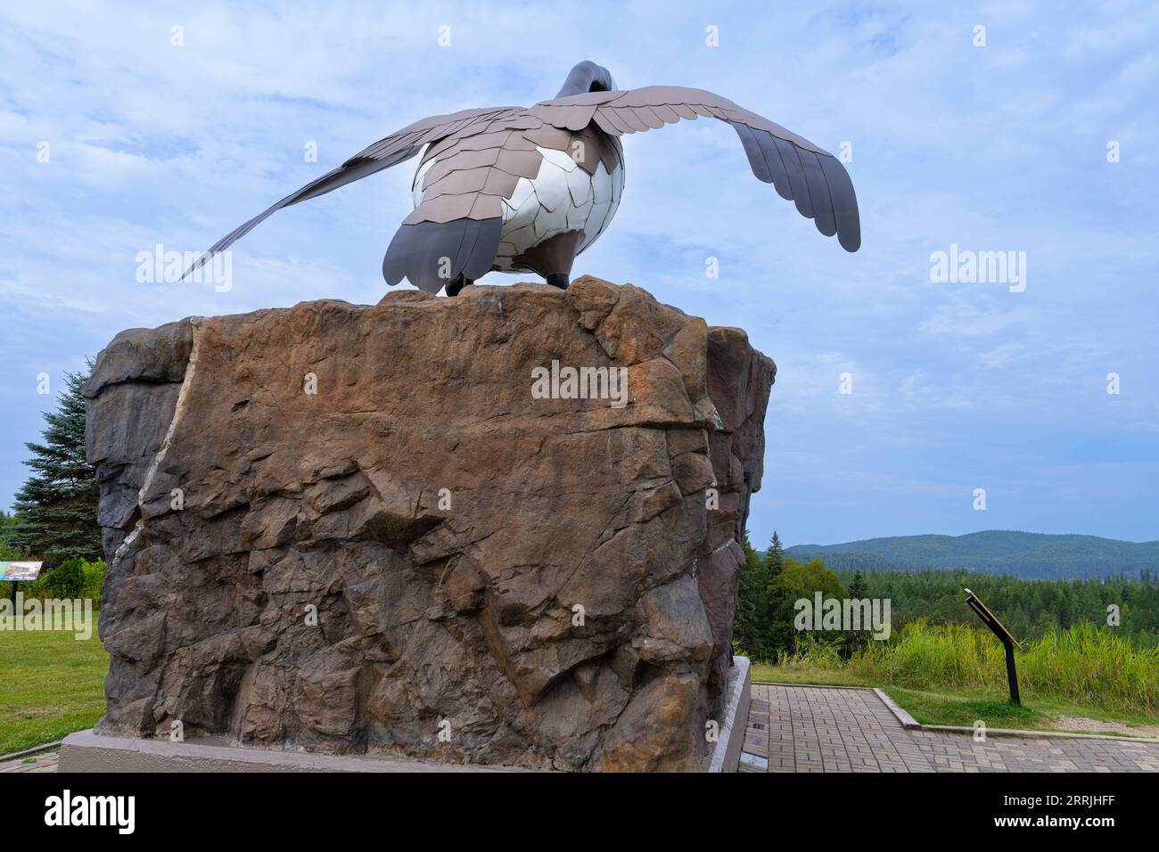 The Wawa Goose at the visitor information center in Wawa, Ontario in August 2023 Stock Photo