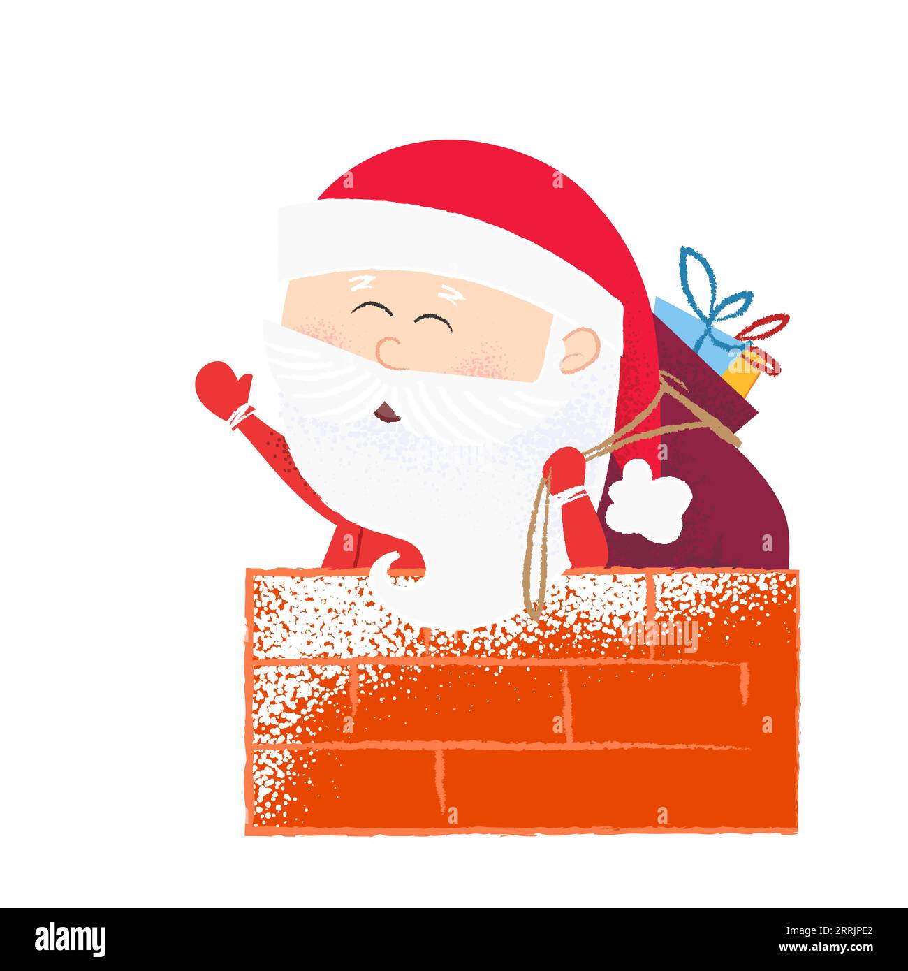 Santa claus in chimney isolated hi-res stock photography and images - Alamy