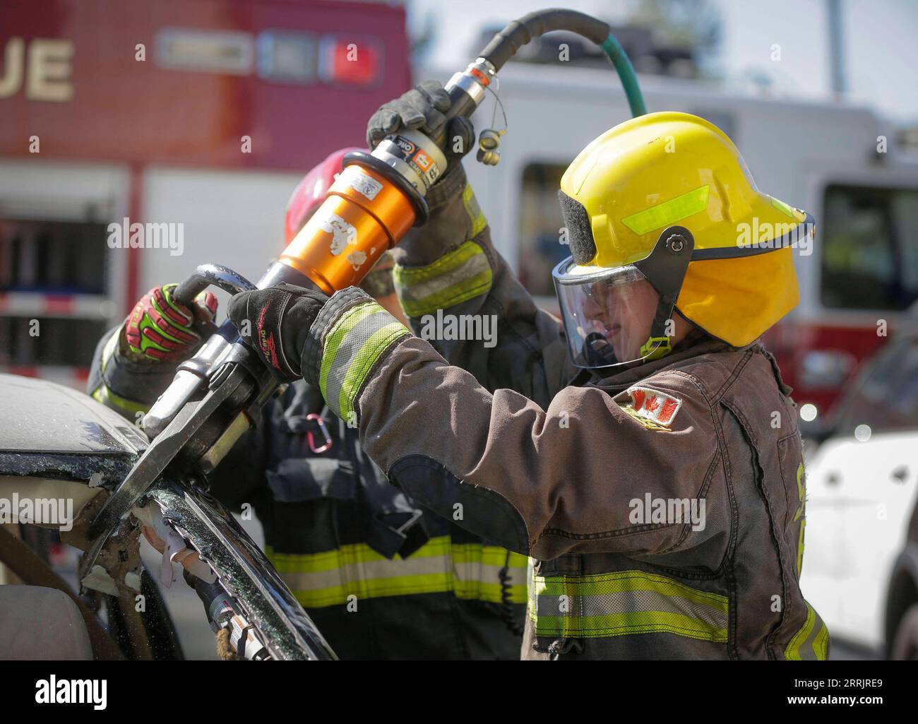 220806 VANCOUVER, Aug. 6, 2022 A student learns how to open a car