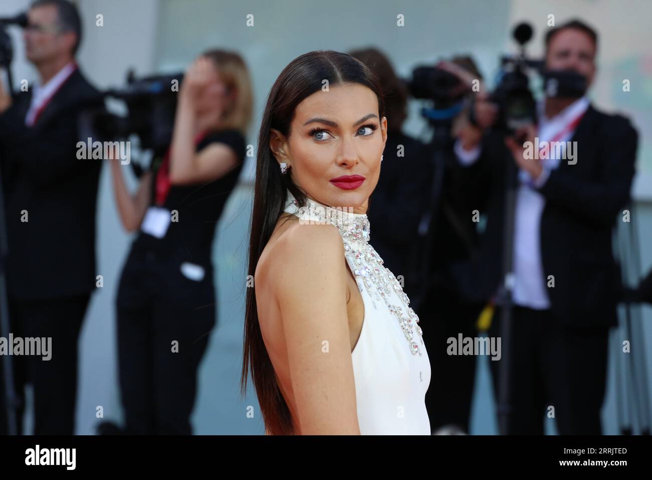 Venice, Italy, 30th August, 2023. Paola Turani arriving on the red ...