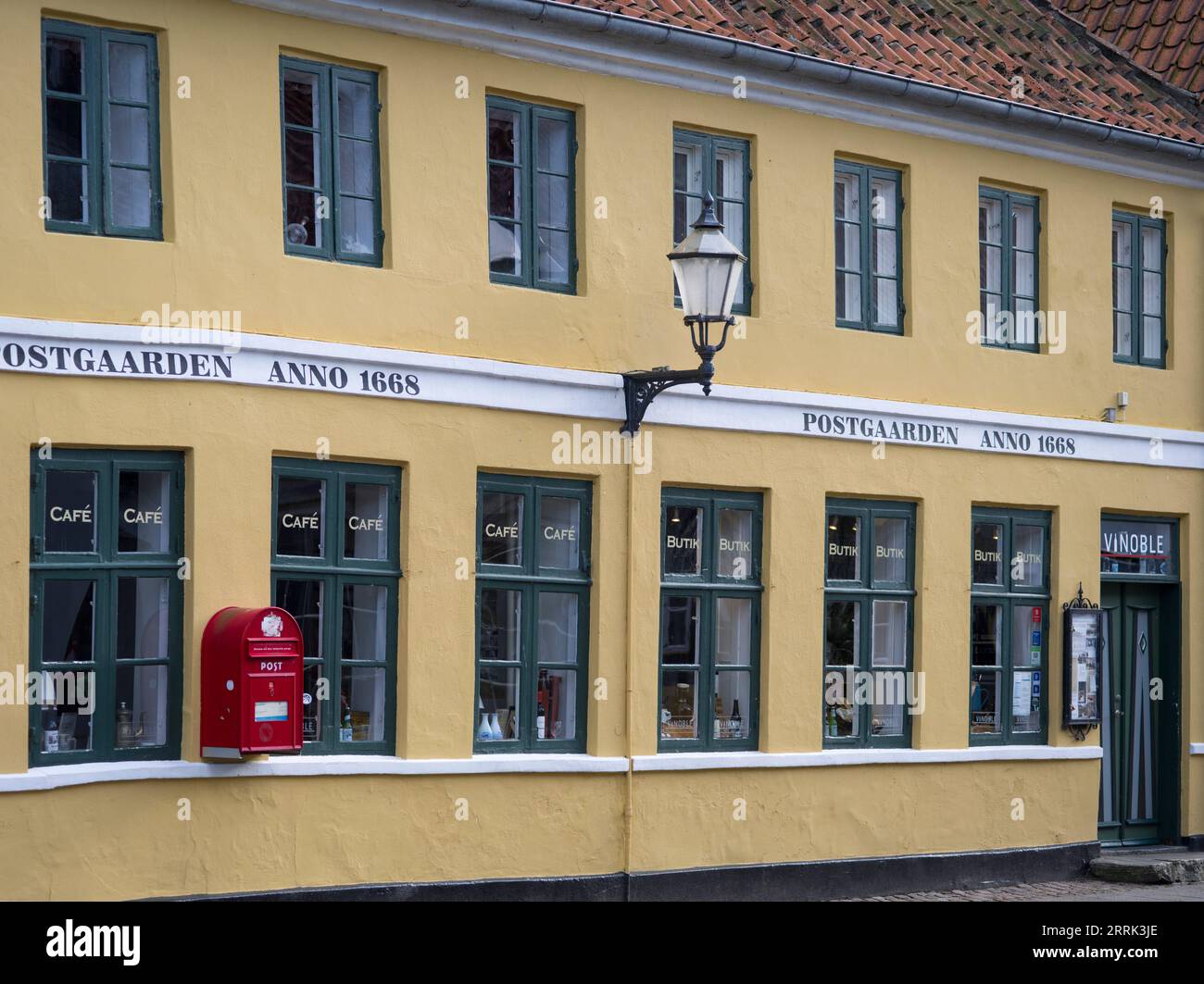 Old Post Office in Ribe, Denmark Stock Photo