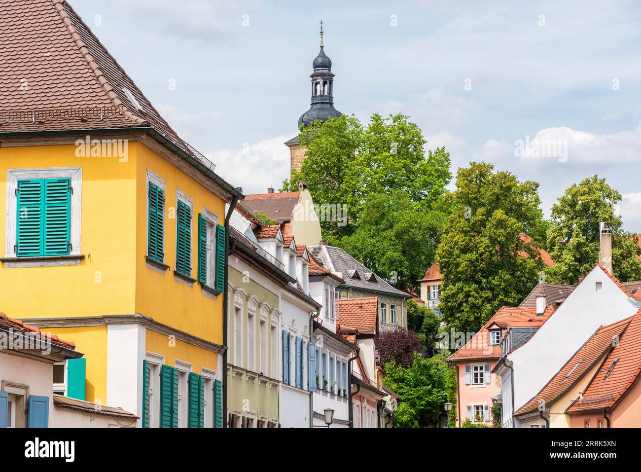 Houses in the old town in Bamberg, Upper Franconia, Bavaria, Germany