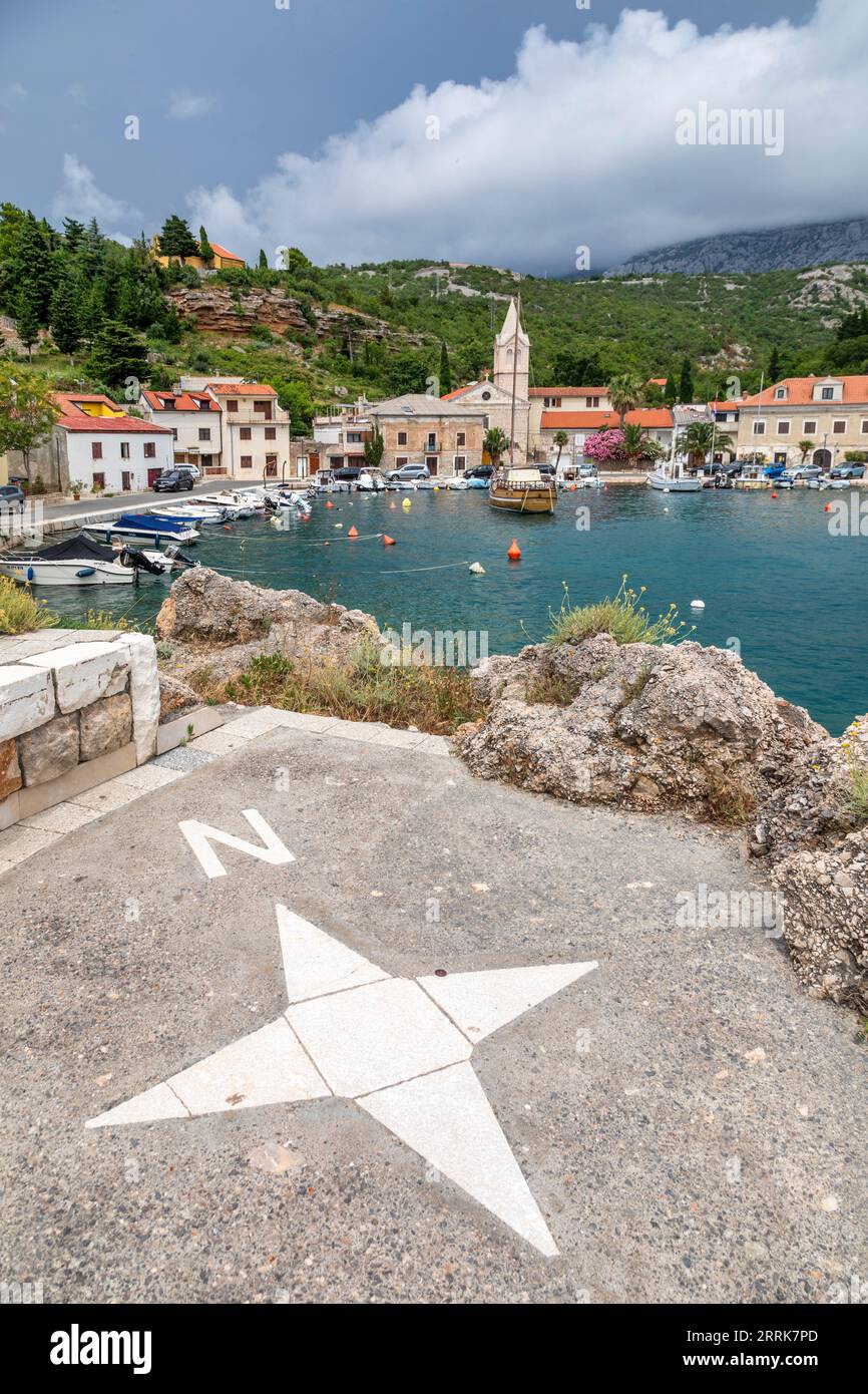 Croatia, Lika-Senj County, municipality of Senj, the village of Jablanac near the ferry port of Stinica Stock Photo
