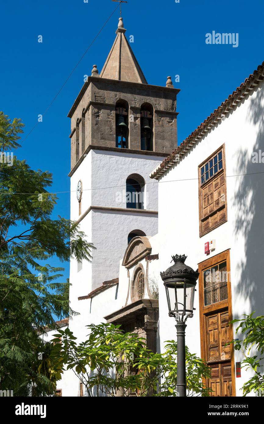 Tenerife, Icod de los Vinos, Iglesia Mayor de San Marcos, church Stock Photo