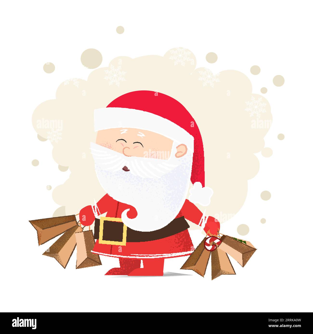 Santa Claus greeting card design Stock Vector Image & Art - Alamy