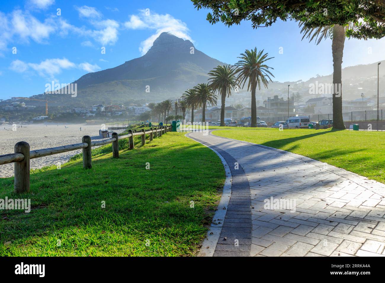 Camps Bay, Cape Town, South Africa, beachfront, walkway, Lions Head