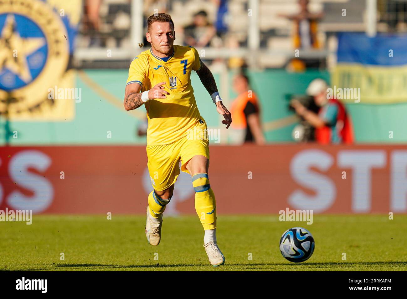 08 September 2023, Saarland, Saarbrücken Soccer, U21 Men