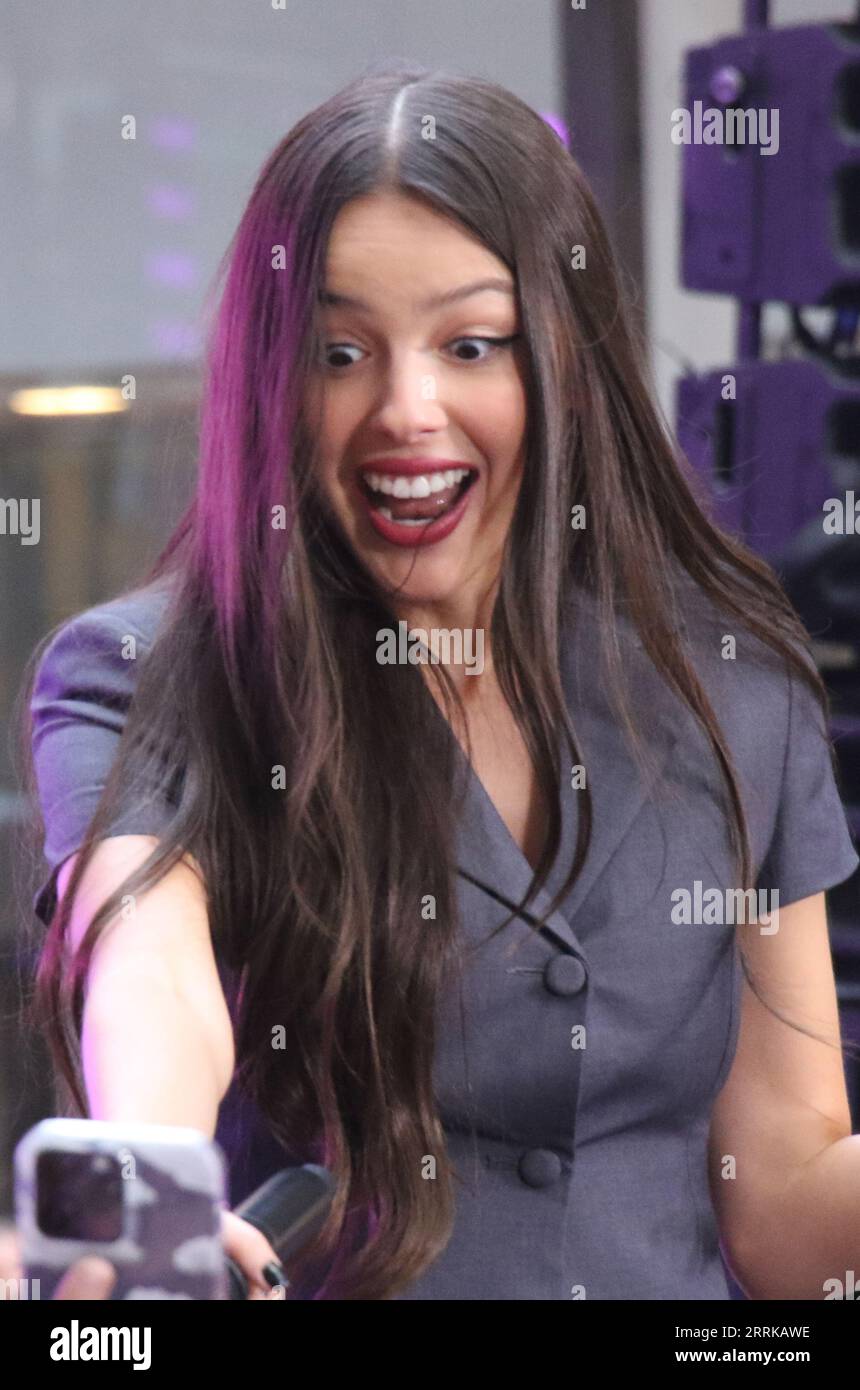 New York, NY, USA. 8th Sep, 2023. Olivia Rodrigo performs on NBC's