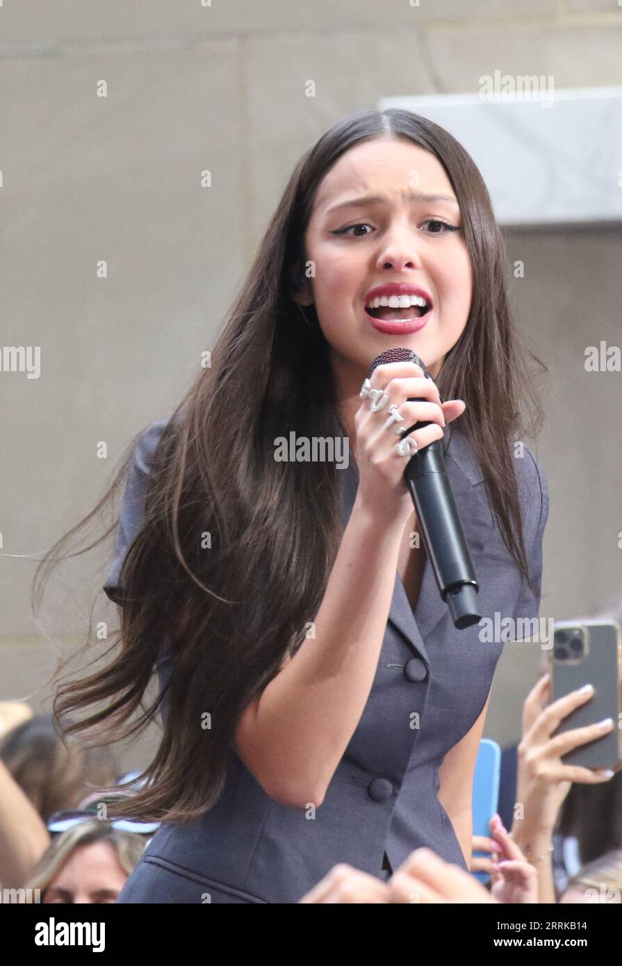 New York, NY, USA. 8th Sep, 2023. Olivia Rodrigo performs on NBC's