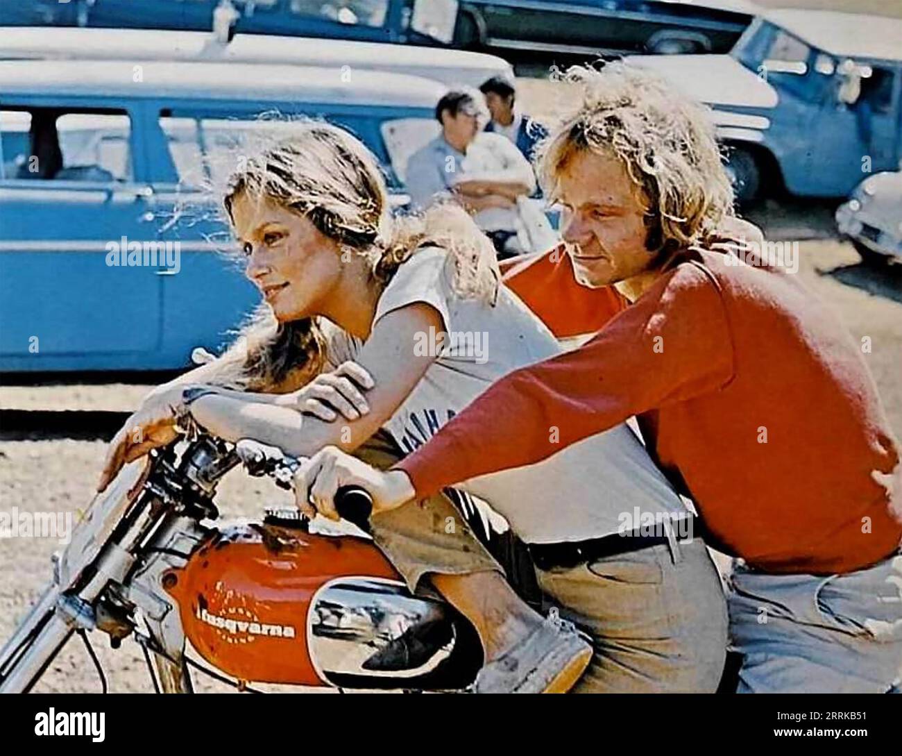 LITTLE FAUSS AND BIG HALSY  1970 Paramount Pictures film with Michael J. Pollard and Lauren Hutton Stock Photo