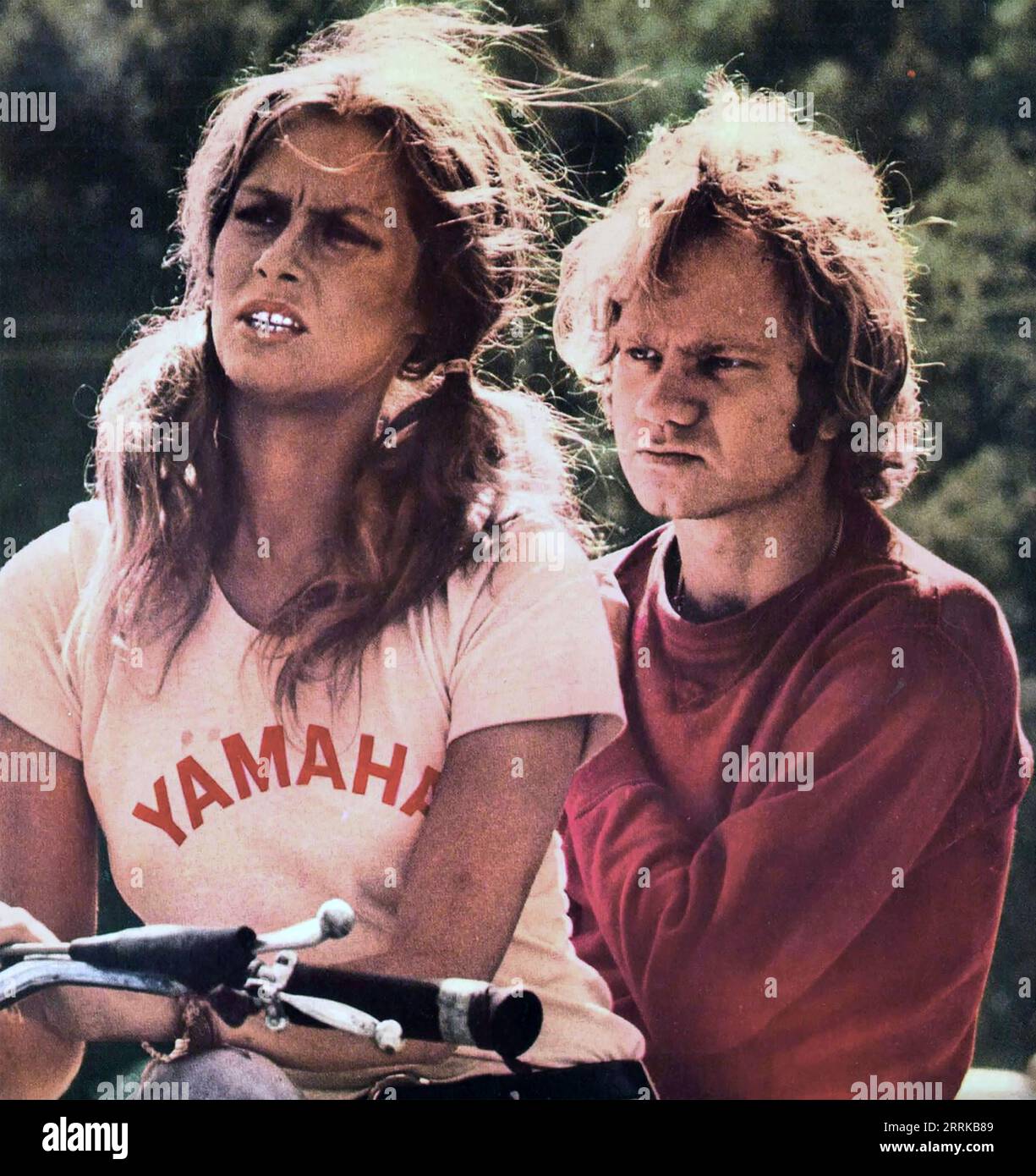 LITTLE FAUSS AND BIG HALSY  1970 Paramount Pictures film with  Michael J. Pollard and Lauren Hutton Stock Photo