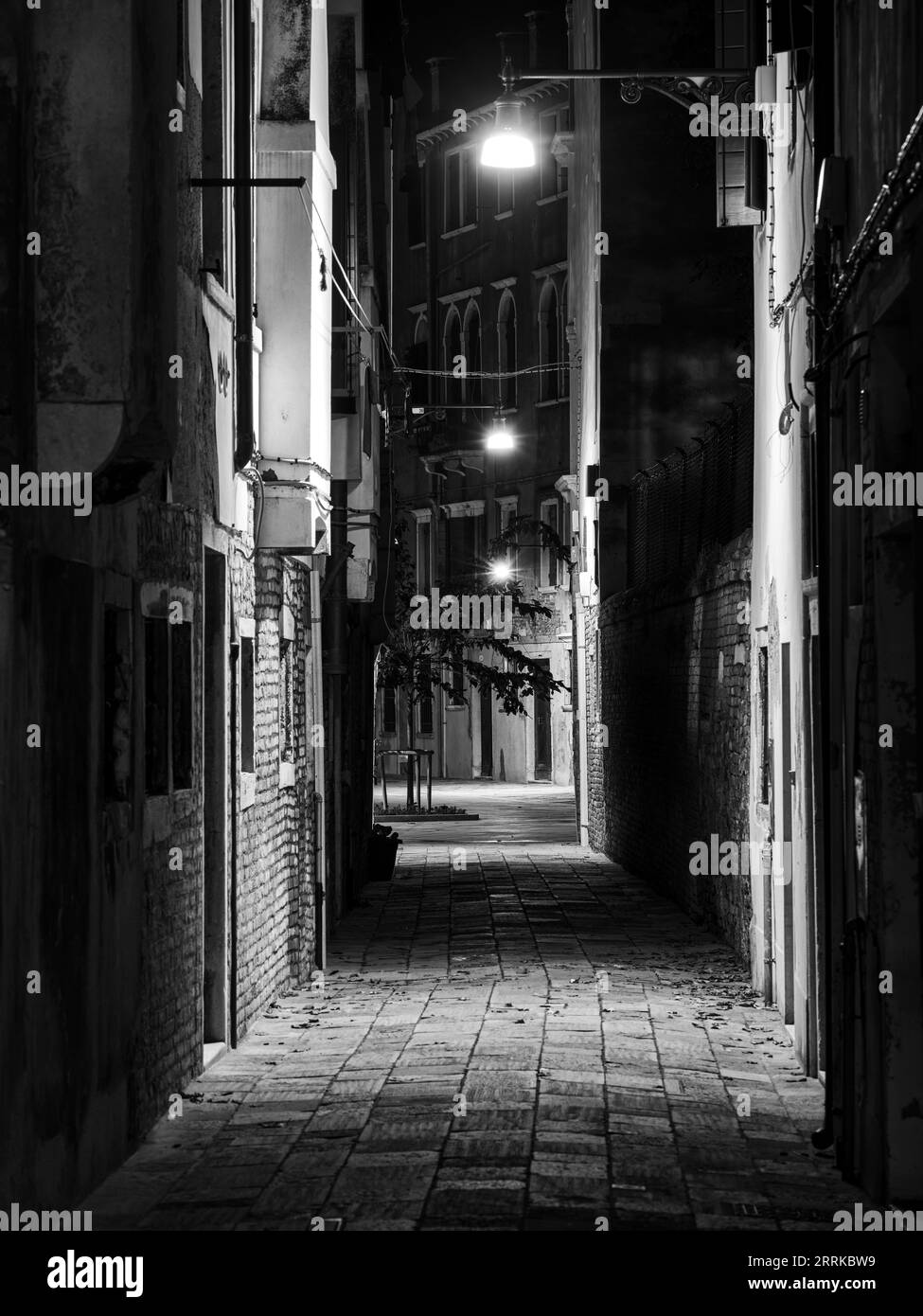 Alley at the former church Chiesa di San Gregorio, Venice, Stock Photo