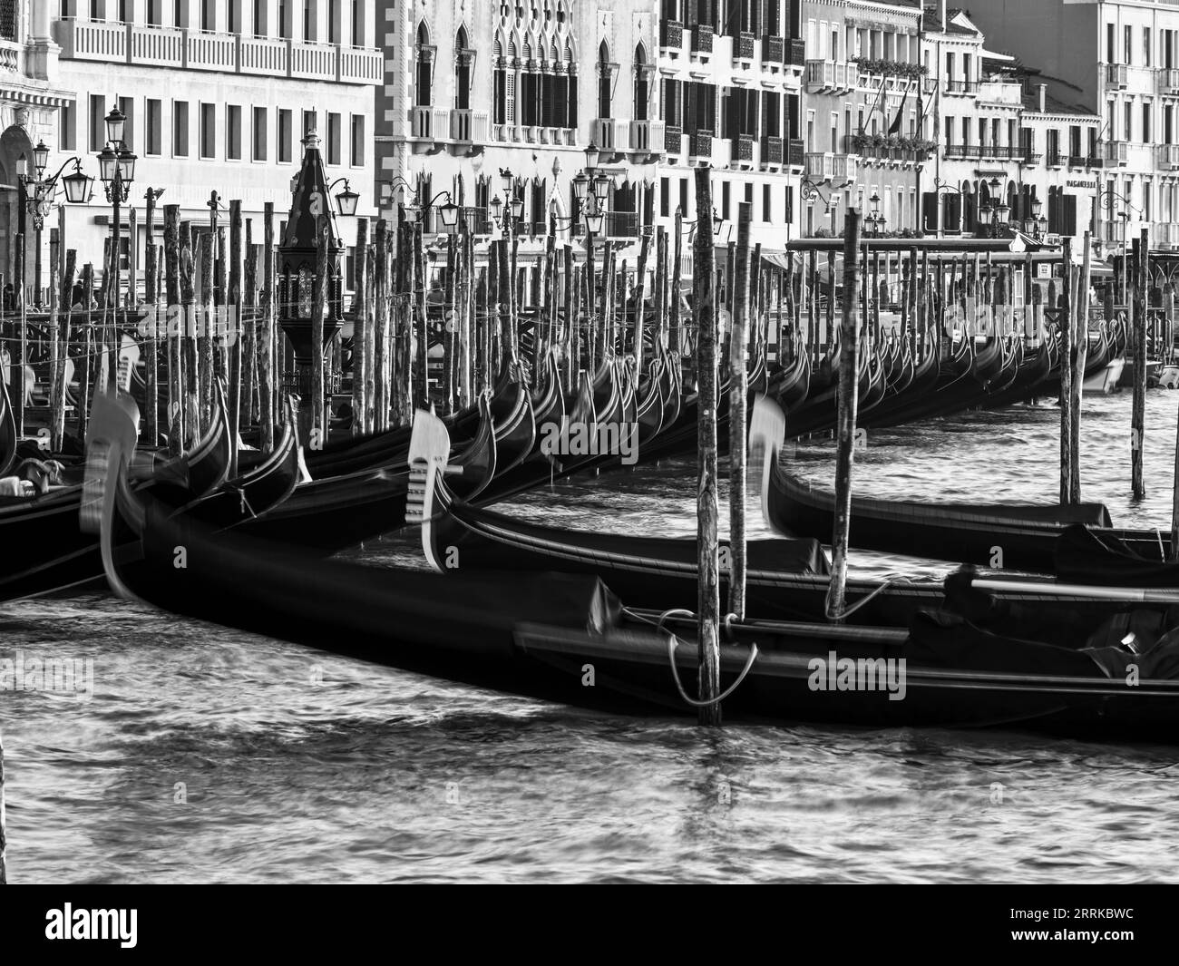 On the lagoon near St. Mark's Square, Venice, Stock Photo